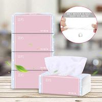 USVSU Regular Capacity Facial Tissue, Advanced Soft & Strong Cleaning Wipe Pack of 4