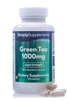 Green Tea Extract Capsules 1000mg | 120 Capsules | with Added Chromium for Blood Sugar Regulation | Vegetarian Safe & Free from Wheat | Manufactured in The UK