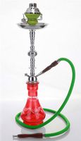 1 hose 23" Fahem Red Hookah Shisha Nargila water glass vase pipes smoke sale
