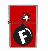 Customized Collectables F-Bomb Funny Flip Top Oil Cigarette Lighter