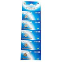 Eunicell CR1025 5033LC Lithium Blister Pack 3V 3 Volt Coin Cell Batteries (5 pcs)