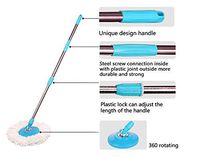 Eco Alpine Stainless Steel Universal Mop Rod + 1 Refill (Blue)