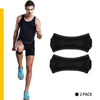 Knee Brace Strap(2 Pack) - Knee Pain Relief and Patella Knee Band, Knee Support for Hiking, Soccer,Basketball,Running,Volleyball - Breathable Elastic Compression with Adjustable Veclro(Black)