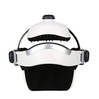 ACCDUER Head Massager, Eye Massager 2-in-1 Electric Helmet Massager with Air Pressure Heat Compression Vibration Soothing Music Wireless Control Rechargeable