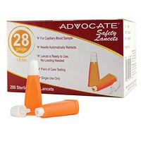 Advocate Safety Lancets 28g X 1.8 Mm 200/bx, 200 Count