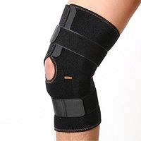 Hinged Knee Braces, Knee Support & Open Patella Support for Meniscus Swelling, ACL, Tendon, and Ligament Sprain, Neoprene Knee Compression Sleeve for Women & Men (L)