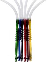 3 Pack Washable Disposable Fancy Timas Hookah Hose (Gold)