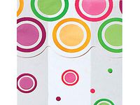 All Occasion Print Cello Bags - Mod Dots Bright 3-1/2x2x7-1/2" Cello Bags 1.2 mil (3 Packs; 100 Bags Per Pack) - WRAPS-C1BMDB