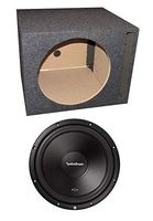 ROCKFORD FOSGATE R2D4-12 12" 500W 4-Ohm Car Subwoofer + Single Vented Sub Box