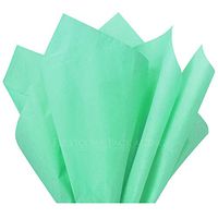 Flexicore Packaging Mint Green Gift Wrap Tissue Paper Size: 15 Inch X 20 Inch | Count: 100 Sheets | Color: Mint Green