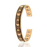 Sarah Selects 100% Copper Magnetic Healing Bracelet - Natural, Effective Relief for Arthritis, Joint Pain, Inflammation - Adjustable Size Magnetic Copper Bracelet for Men & Women (Gold, ONE Size)