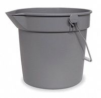 Pail, 3-1/2 gal, Gray
