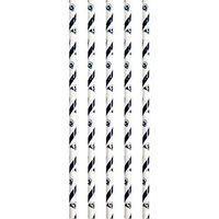 Creative Converting 335923case Los Angeles Rams Paper Straws, 7.75", Blue