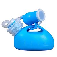 Men's Urinal Hand-held Portable Urine Cup Large Capacity Leak-Proof Male Urinals for Old Men Hospital Beds Wheelchair 2000 Ml (Blue)