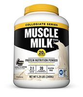 Muscle Milk Collegiate Protein Powder, Cookies 'N Crème, 20g Protein, 5.29 Pound
