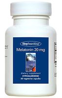 Allergy Research (Nutricology) - Melatonin 20 Milligram, 60 Veggie Capsules