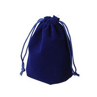 KY 20 PCS Blue-Black Velveteen Pouches Jewelry Bags with Drawstring Weddings Gift Bags 10cm x 15cm(3.93x 5.90 inches)