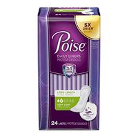 Poise Pantiliners Long Mfr#19308 *Case/192 - 8 Packs of 24 Pads*