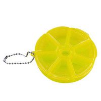 Polytree 7 Day Weekly Round Pill Box Supplement Case for Pocket or Purse Travel Medication Carry Case - Daily Vitamin Organizer Box