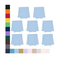 Eyeglass Cleaner Microfiber Cloth - Glasses Cleaner For All Gentle Surfaces, Touchscreens, Smartphones, Camera Lenses, LCD & HD Screens -Light Blue, 8 Pack- By OptiPlix