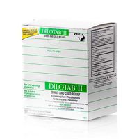 Dilotab II Allergy Sinus Cold Relief Refill Box 250 Tablets
