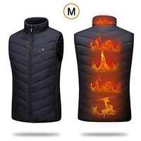 Teepao - Outdoor Men Women Heated Vest USB Heating Vest Winter Thermal Cloth Camping Hiking Warm Hunting Jacket