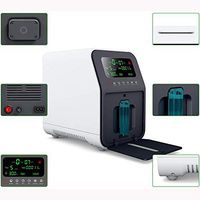 Lzour 1-5L/min Portable Machine LED Display Remote Control No Noise for Home Office Travel Elderly