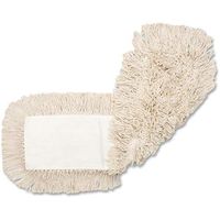 Genuine Joe GJO18500CT Disposable Cotton Dustmop Refill, 18"X5", 12Ea/Ct, Natural (Pack of 12)