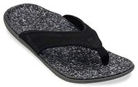 Spenco Men's Yumi Leather Sandal, Black, 12M Medium US