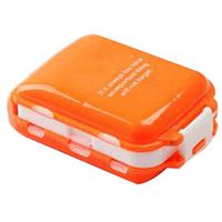 Portable 8 Slots seal folding Pill Cases Jewelry candy box Storage Box Vitamin Medicine Pill Box Storage Case Container