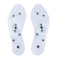 Foot Massage Shoe Inserts Magnetic Stone Deoderizing Therapy Shoe Insoles Can Be Cut Shoe Pads