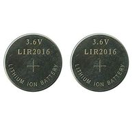 New 2 x Rechargeable LIR2016 LIR 2016 3.6V Button Cell