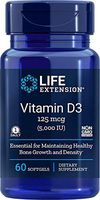 Life Extension Vitamin D3, 5000 IU, 60 Softgels, 60ct