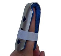 Alpha Medical Fold Over Finger Splint/Finger Cot/Jammed Finger Brace (6 Pack 1")