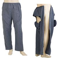 GHzzY Patient Care Clothes - Adult Open Pants - Cotton Cloth Diapers for Postoperative Care of Fractures,Incontinence & Squatting,XL