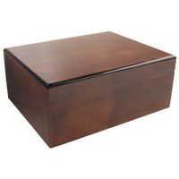ashton Savoy Ash Burl Humidor Medium Up to 50 Cigars
