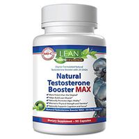 Lean Nutraceuticals Md Certified Testosterone Booster for Men Max Natural Actives Metabolism Booster Muscle Builder Tongkat Ali, Tribulus Territis, Horny Goat, Dhea, DAA, Fenugreek 90 Caps