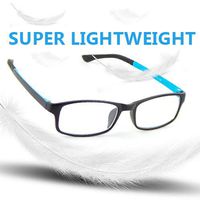 Cyxus Blue Light Blocking Glasses Professional UV Protection Reading Eyewear Anti Eye Fatigue Transparent Lens with TR90 Lightweight Eyeglass Frames Unisex (8327，Blue)