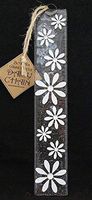 Designer Fused Glass Wall Hanging Daisy White 25cm