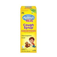 Hyland's Cough Syrup with 100% Natural Honey 4 Kids 4 oz (Pack of 6)