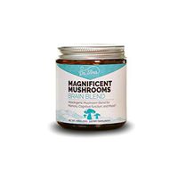 Magnificent Mushrooms (Brain Health Blend) Mental Energy, Clarity, Memory, Mood Support, Organic, Adaptogen, Lion's Mane, Reishi, Cordyceps 30 Servings