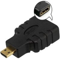 HDMI Type A Female to Micro HDMI Type D Male Plated Adapter Converter Connector