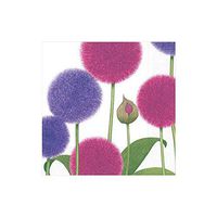 Caspari Karen's Alliums Paper Cocktail Napkins in Ivory - 20 Per Package