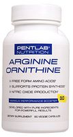L ARGININE + L ORNITHINE Extra Strength Nitric Oxide Booster for Muscle Growth, Vascularity & Energy Cardio Heart Non GMO Pentlab