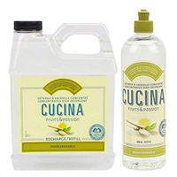 Fruits and Passion Cucina Daily Liquid Dish Detergent Refill Duo Set (Sea Salt and Amalfi Lemon)