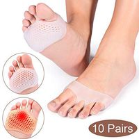 10 Pairs Metatarsal Pads Ball of Foot Cushions Foot Pain Relief Pads for Women Foot Pain Forefoot Pad Gel Forefoot Cushionrelie