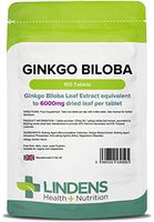 Lindens Ginkgo Biloba, 100 Tablets, 6000mg