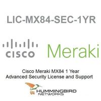 Cisco Meraki MX84 License Advanced Security 1 Year