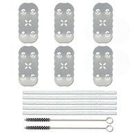 [6 Pack] Screens for Px 2 Px 3, [5+2] Pipe Cleaners Hard Bristle and Black Brush for Cleaning Px 2 Px 3 Accessories