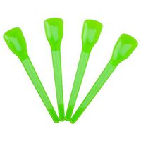 Green Shovel Ice Cream Spoons - 'Slim Spadey' Beautifully Colorful Spoons - Perfect For Any Yummy Dessert Or Frozen Treat You Can Think Of - Frozen Dessert Supplies - 100 Count